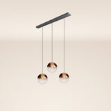 s.luce Orb 3 luzes Ø 30 Candeeiro suspenso de mesa de jantar 120cm