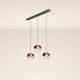 s.luce Orb 3-flamme Ø 30 Suspension de table 120cm