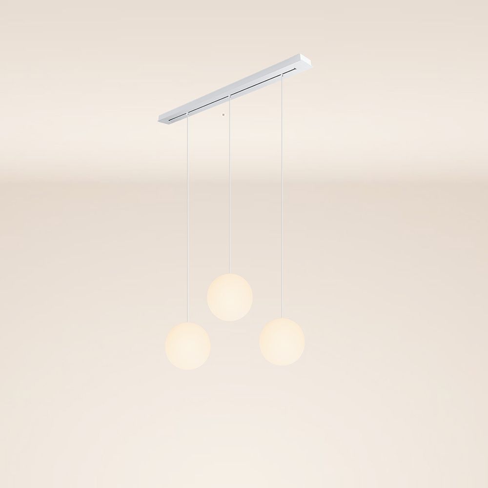 s.luce Orb 3 luces Ø 30 Lámpara colgante para mesa de comedor 120cm