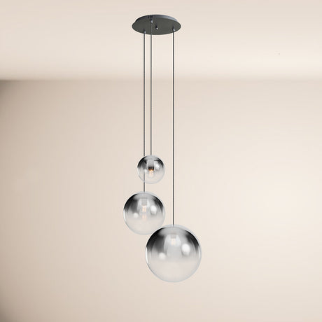 Orb 3-flammige Galerieleuchte Modular s.luce Rauch Verlauf Schwarz