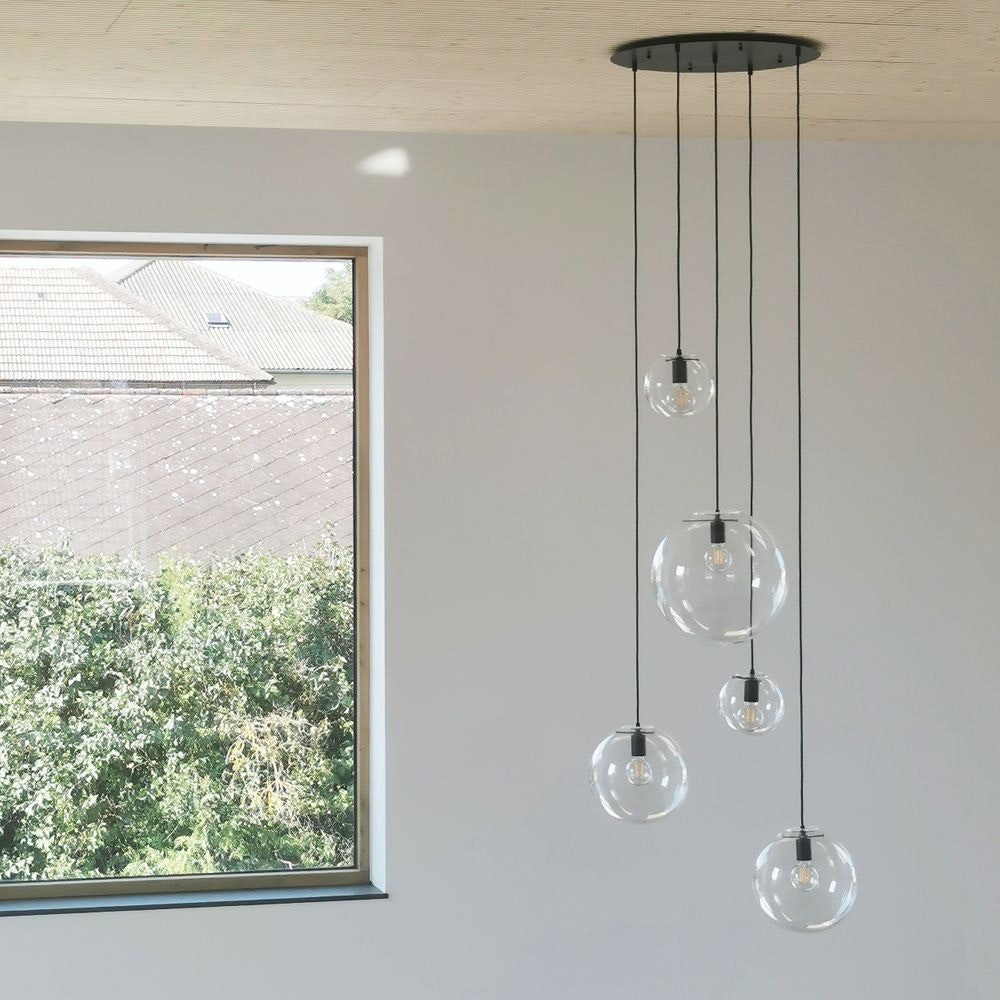 s.luce Candeeiro de galeria modular Orb de 5 luzes