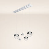 s.luce Orb 5-lys spisebordslampe 2-rækket 160cm