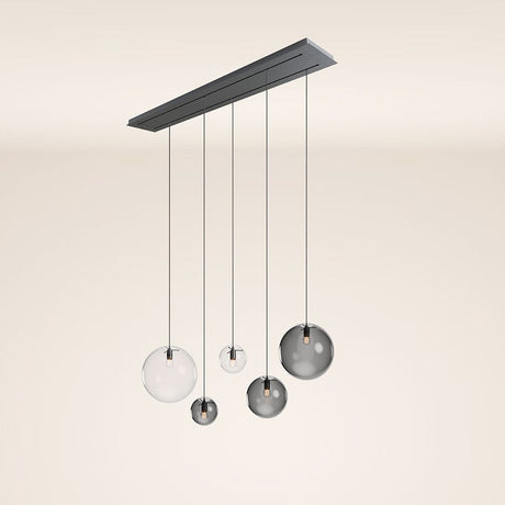 s.luce Orb 5-lampors bordslampa 2-radig 160cm