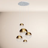 s.luce Candeeiro de galeria modular Orb de 5 luzes