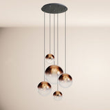 s.luce Orb 5-flammige Galerielampe Modular