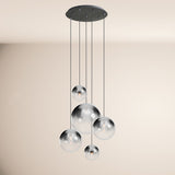 s.luce Candeeiro de galeria modular Orb de 5 luzes