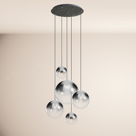 s.luce Orb 5-light modular gallery lamp