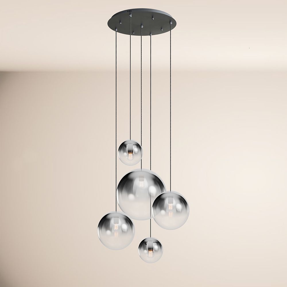 s.luce Orb 5-flammige Galerielampe Modular