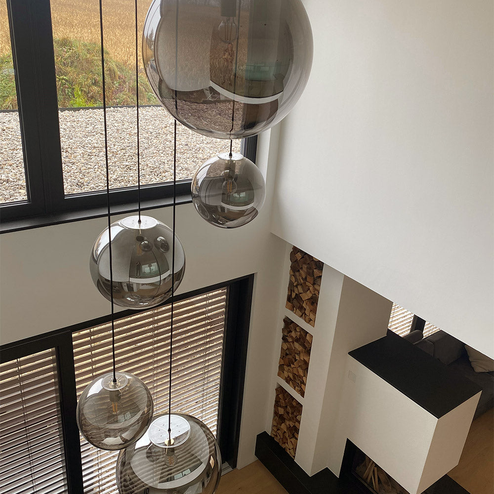 s.luce Orb 5-lichts modulaire galerielamp