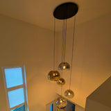 s.luce Candeeiro de galeria modular Orb de 5 luzes