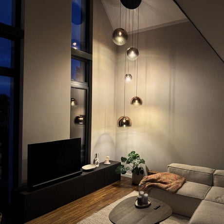 s.luce Candeeiro de galeria modular Orb de 5 luzes