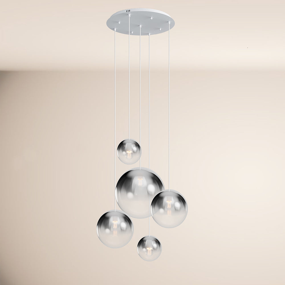 s.luce Candeeiro de galeria modular Orb de 5 luzes