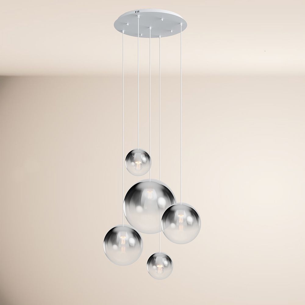 s.luce Lampada da galleria modulare Orb a 5 luci