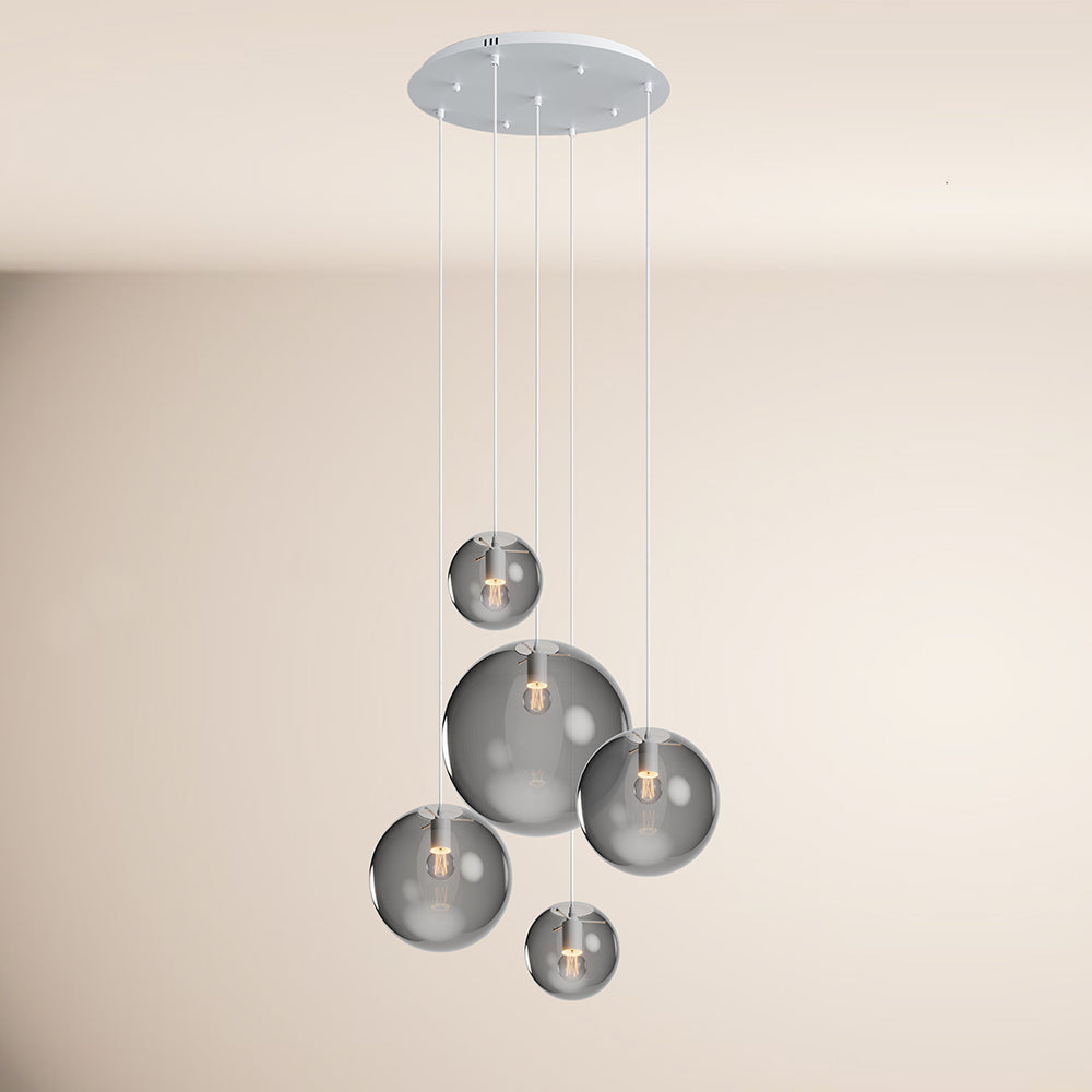 s.luce Candeeiro de galeria modular Orb de 5 luzes