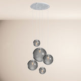 s.luce Lampada da galleria modulare Orb a 5 luci