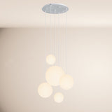 s.luce Candeeiro de galeria modular Orb de 5 luzes