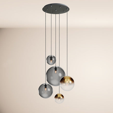 s.luce Orb Lámpara de galería modular de 5 luces