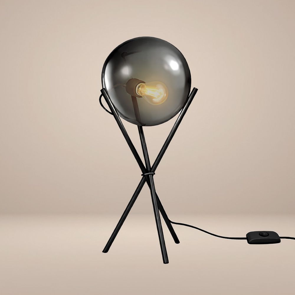 s.luce Orb Axis lámpara de mesa de cristal trípode 20cm