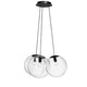 s.luce Orb Cluster Glas-Hängelampe 3-flammig 3x20cm, moderne Pendelleuchte mit mundgeblasenen Glaskugeln für stilvolle Beleuchtung.
