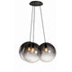 s.luce Orb Cluster Glas-Hängelampe 3-flammig 3x20cm aus mundgeblasenem Glas, modern für Esstisch, elegant und lichtdurchlässig.