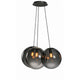 s.luce Orb Cluster Glas-Hängelampe 3-flammig 3x20cm, moderne Pendelleuchte mit eleganten Glas-Kugeln für Wohnzimmer.