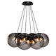 s.luce Orb Lampa wisząca Cluster z wieloma źródłami światła, 7-punktowa, 7x30 cm 