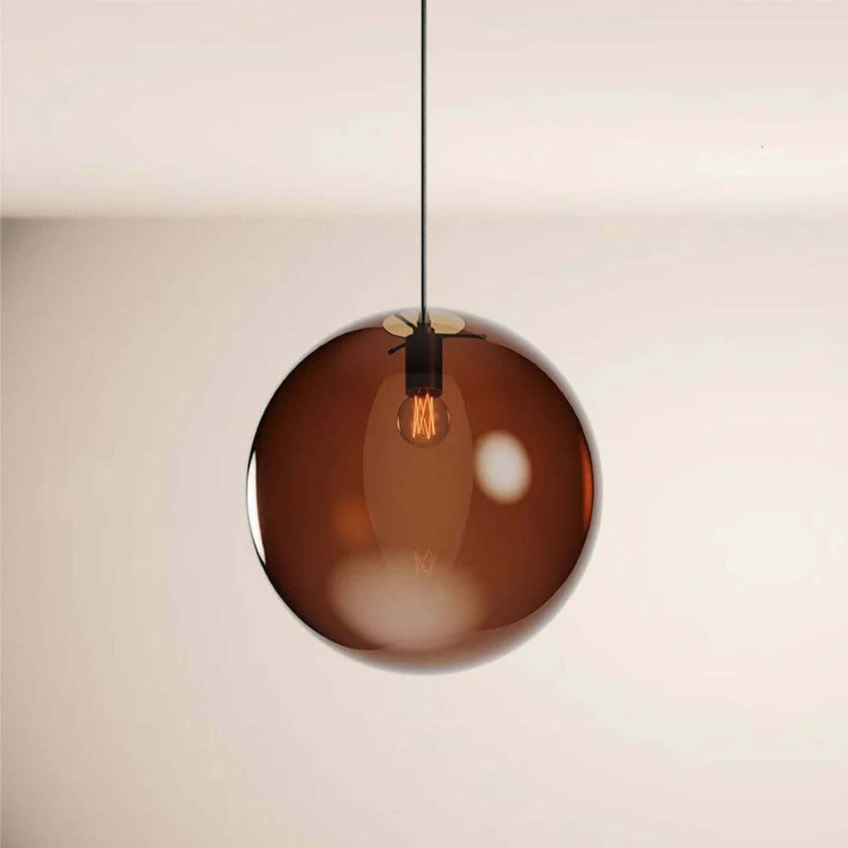 s.luce Orb Cluster Mehrfach-Pendelleuchte 7-flammig 7x40cm in modernem Design mit gläserner Kugelelementen für stilvolle Räume.