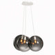 s.luce Orb Cluster Glas-Hängelampe 3-flammig 3x20cm im eleganten Design mit mundgeblasenen Glaskugeln.
