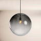 s.luce Orb Cluster Glas-Hängelampe 7-flammig 7x50cm elegante Pendelleuchte mit großem, mundgeblasenen Glaskugel für stilvolle Räume