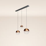 s.luce Orb mesa de comedor lámpara colgante 3 luces 120cm Ø 20/30/40