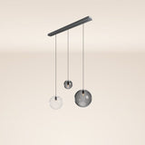 s.luce Orb dining table pendant lamp 3-light 120cm Ø 20/30/40