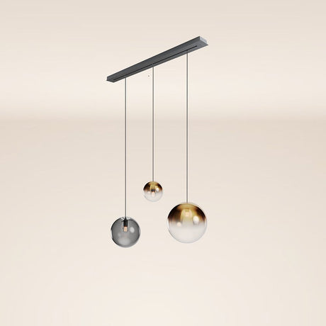 s.luce Orb eettafel hanglamp 3-lichts 120cm Ø 20/30/40