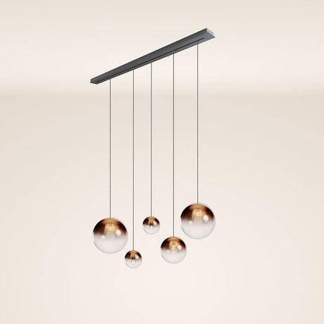 s.luce Orb dining table pendant lamp 5-light 160cm