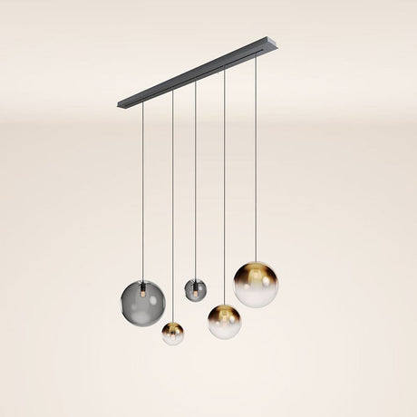 s.luce Orb dining table pendant lamp 5-light 160cm