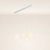 s.luce Orb eettafel hanglamp 5-lichts 160cm