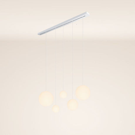 s.luce Mesa de comedor Orb lámpara colgante 5 luces 160cm