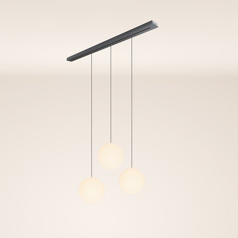 s.luce Lámpara de mesa Orb 3 luces 160cm Ø 3x40