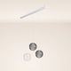 s.luce Orb Lampe de table à 3 flammes 160cm Ø 3x40