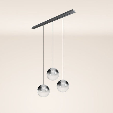 s.luce Orb dining table lamp 3-light 160cm Ø 3x40