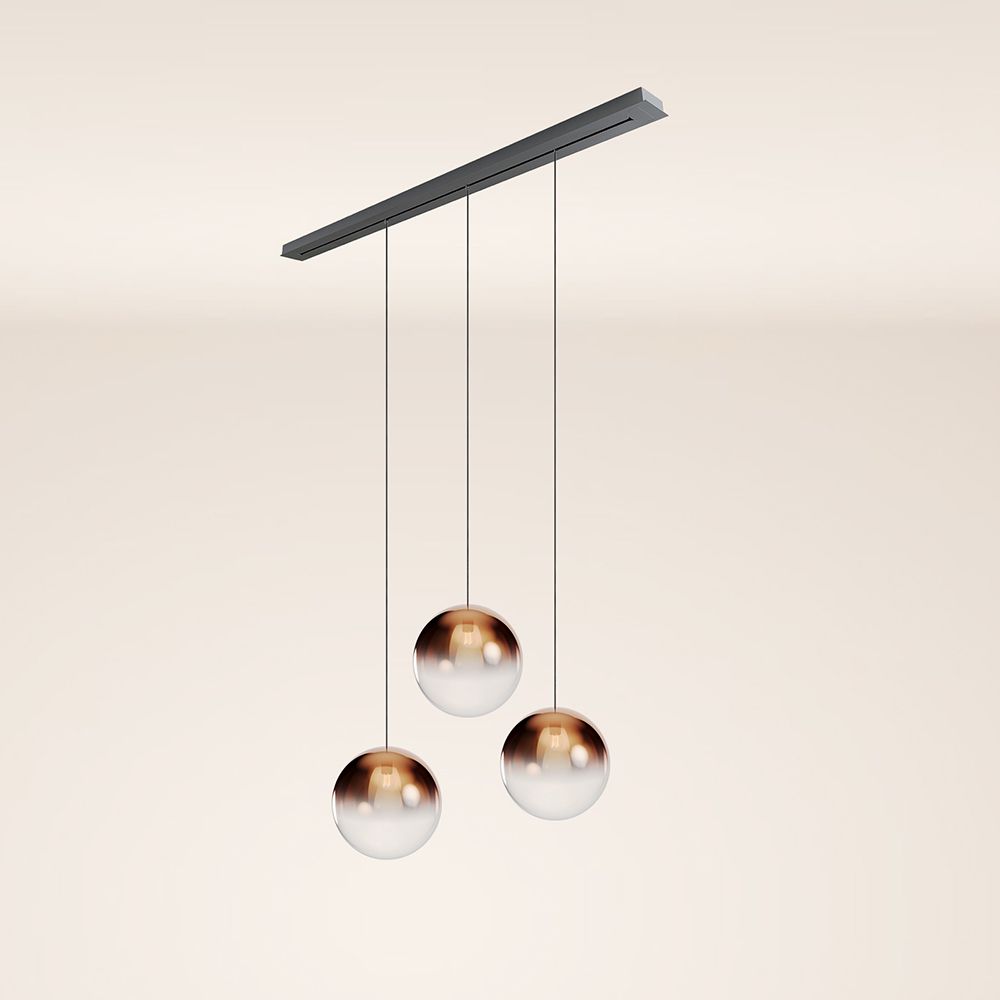 s.luce Orb ruokapöytävalaisin 3-valo 160cm Ø 3x40