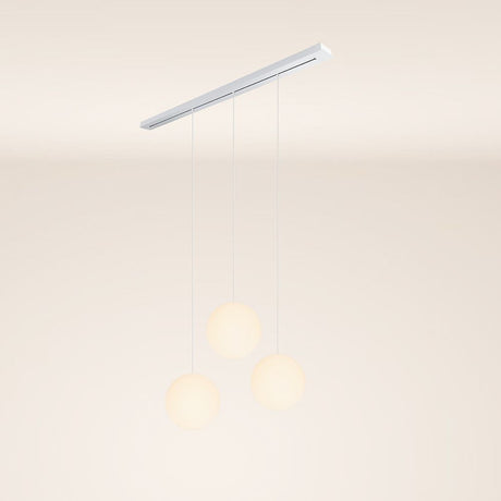 s.luce Candeeiro de mesa de jantar Orb 3 luzes 160cm Ø 3x40