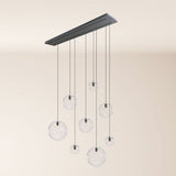 s.luce Orb matbordslampa 8-ljus 160cm 2-radig