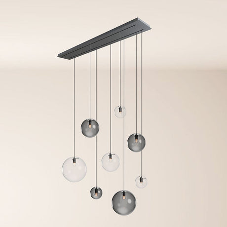 s.luce Orb spisebordslampe 8-lys 160cm 2-rækket