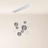 s.luce Orb dining room lamp 12-light 160cm 2-row