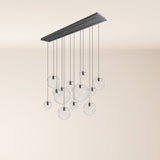 s.luce Orb dining room lamp 12-light 160cm 2-row