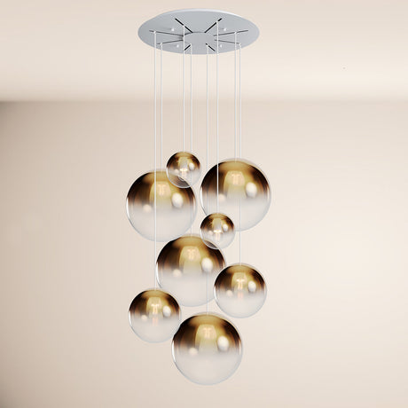 s.luce Orb gallery lamp 8-light modular