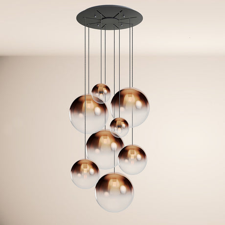 s.luce Orb Galerielampe 8-flammig Modular