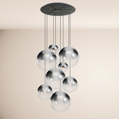 s.luce Orb Galerielampe 8-flammig Modular