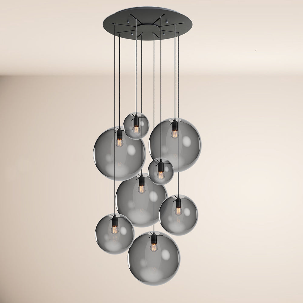 Orb gallery lamp 8-bulb modular