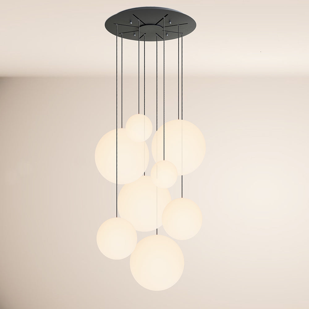 Orb gallery lamp 8-bulb modular